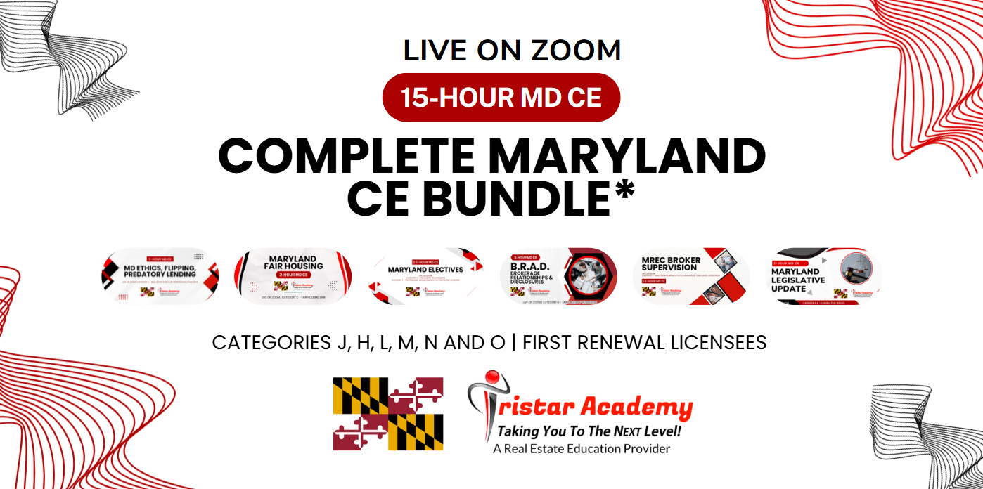 Complete 1-Day Maryland CE Bundle - 1st Time Renewal