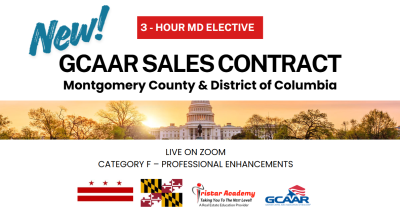 GCAAR Sales Contract (Montgomery Co. & DC)